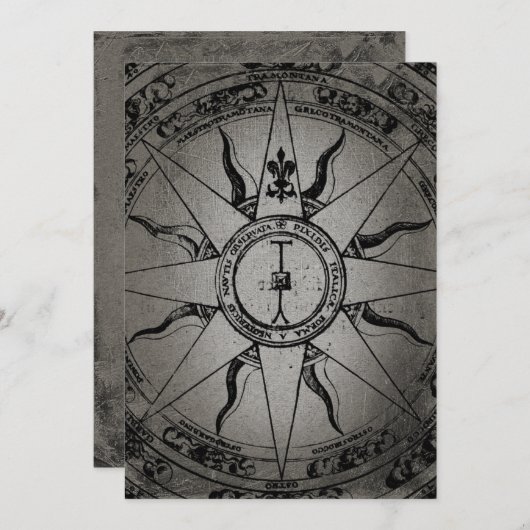 Old Compass Roos Kaart (Voorkant / Achterkant)