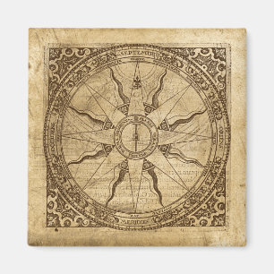 Old Compass Roos Magneet