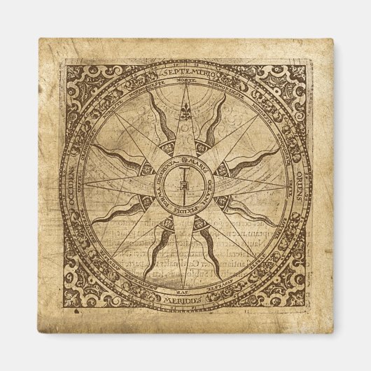 Old Compass Roos Magneet (Voorkant)