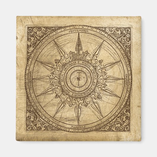 Old Compass Roos Magneet (Voorkant)