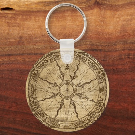 Old Compass Roos Sleutelhanger (Voorkant)