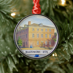 Old Congress Hall in Baltimore, Maryland Metalen Ornament