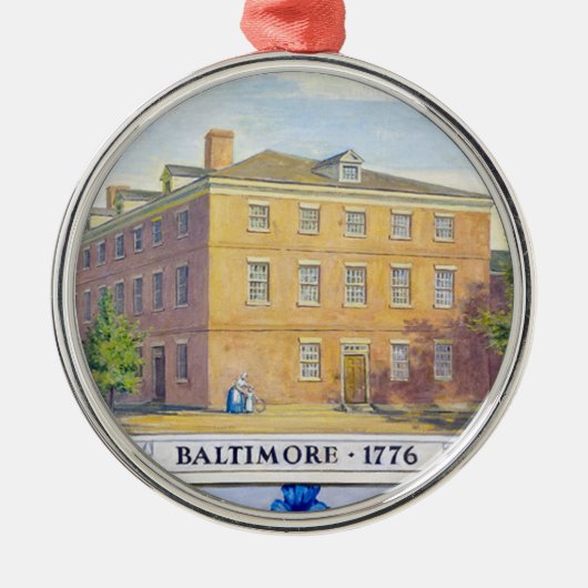 Old Congress Hall in Baltimore, Maryland Metalen Ornament (Voorkant)