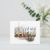 Old Conoco Gas Station, Texas - Route 66 Briefkaart (Staand voorkant)