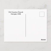Old Country Church briefkaart (Achterkant)