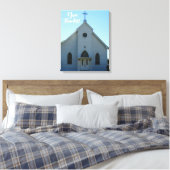 Old Country Church Thanksgiving op een Canvas Afdruk (Insitu (Slaapkamer))