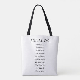 Old Couple full color originele kunst Jubileum Tote Bag