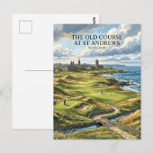 Old Course in St Andrews Schotland Briefkaart (Voorkant / Achterkant)