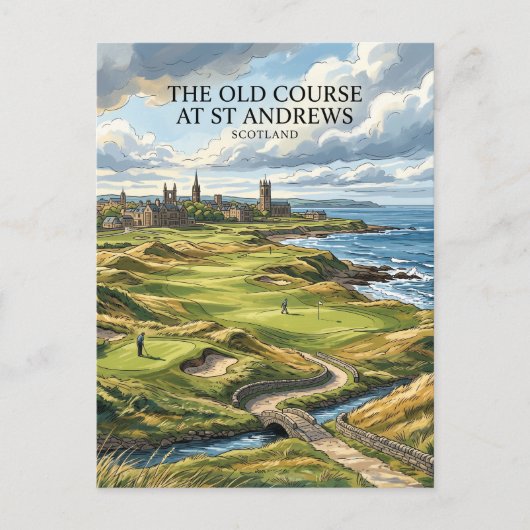 Old Course in St Andrews Schotland Briefkaart (Voorkant)