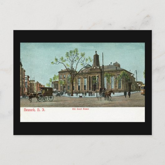 Old Court House, Newark, NJ c1910  Briefkaart (Voorkant)