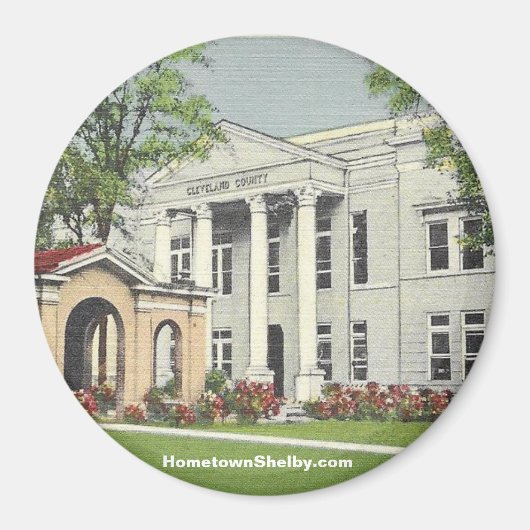 Old Courthouse Shelby NC Magnet (Voorkant)