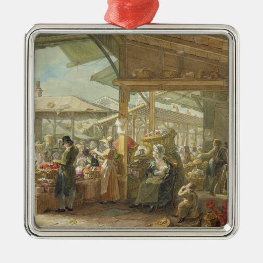 Old Covent Garden Market, 1825 Metalen Ornament (Voorkant)