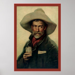 Old Cowboy ~  Beer Adverteren Poster
