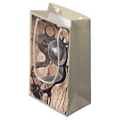 Old Cowboy Bit Gift Bag Klein Cadeauzakje (Voorkant Gekanteld)