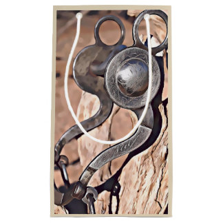 Old Cowboy Bit Gift Bag Klein Cadeauzakje