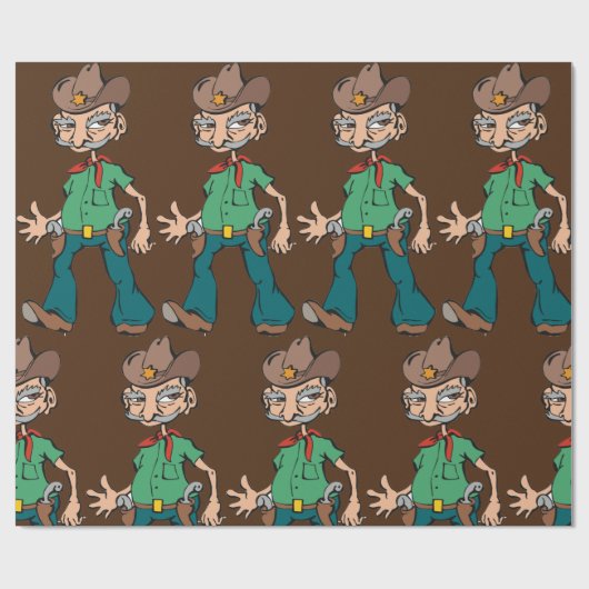 Old Cowboy Cadeaupapier (Vlak)