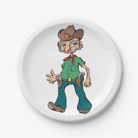 Old Cowboy Papieren Bordje (Voorkant)