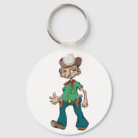 Old Cowboy Sleutelhanger (Voorkant)