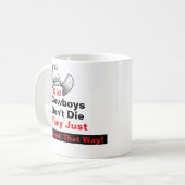 Old Cowboys Don't Die Mug - Funny Western Gift Koffiemok (Voorkant links)