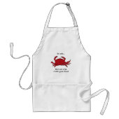 Old Crab Funny Gezegde Cook Chef Standaard Schort (Voorkant)