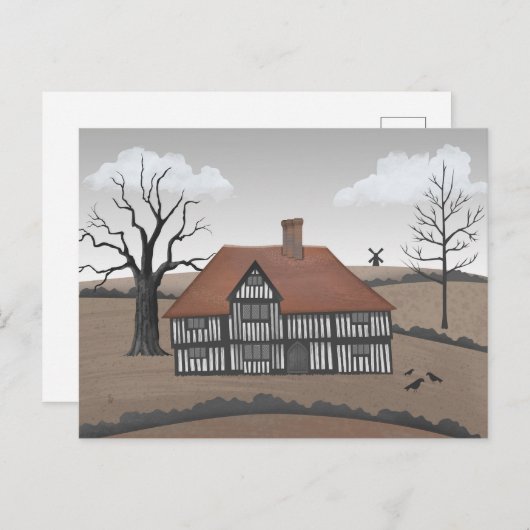 Old Crow Manor Briefkaart (Voorkant / Achterkant)