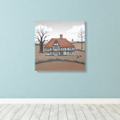 Old Crow Manor Canvas Afdruk (Insitu (Houten vloer))