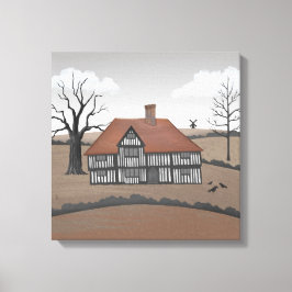 Old Crow Manor Canvas Afdruk