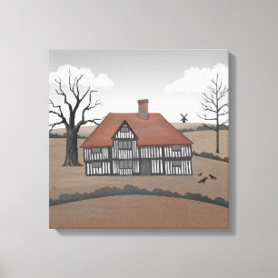 Old Crow Manor Canvas Afdruk