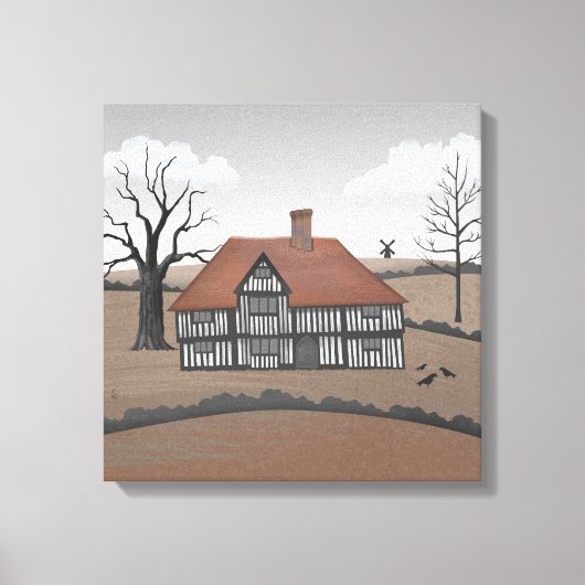 Old Crow Manor Canvas Afdruk (Voorkant)