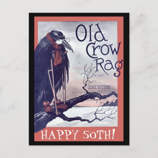 Old Crow Verjaardag Kaart (Voorkant)