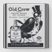Old Crow Whiskey Wall klok (Voorkant)