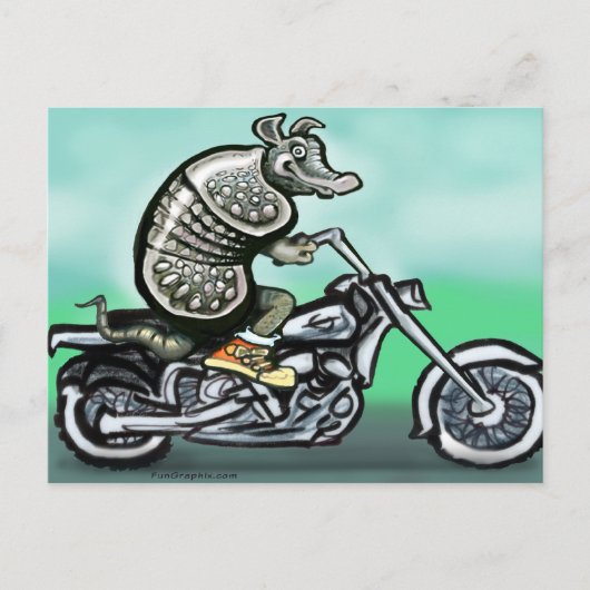 Old Crusty Biker Briefkaart (Voorkant)