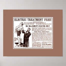 Old Cures: Dr. McLaughlin's ELEKTRISCHE BELT Ad Poster