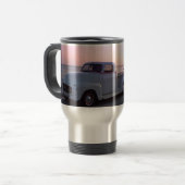 Old Custom Truck en '66 Mustang op Biloxi Beach Reisbeker (Voorkant links)