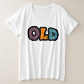 OLD Dames T-Shirt Plus Size (Design voorkant)