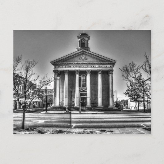 Old Davidson County Courthouse Briefkaart (Voorkant)