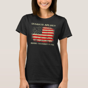 Old DeSantis Airlines Funny Political Meme T-shirt