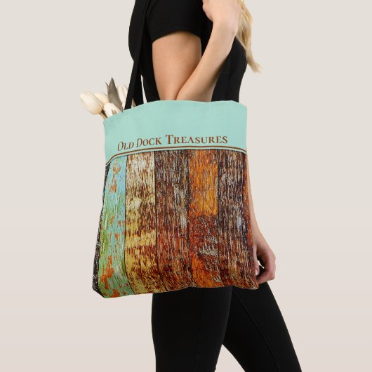 Old Dock Treasures Tote Bag. Sea-worn style. Tote Bag (Dichtbij)