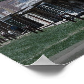 Old Dodge City opslagplaatsen in Dodge City, Kansa Poster (Hoek)