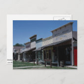 Old Dodge City storefronts in Dodge City, Kansas Briefkaart (Voorkant / Achterkant)