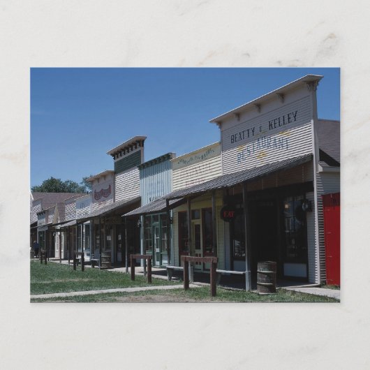 Old Dodge City storefronts in Dodge City, Kansas Briefkaart (Voorkant)
