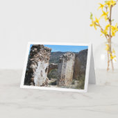 Old Domeño Castle, Valencia, Spanje Kaart (Gele Bloem)