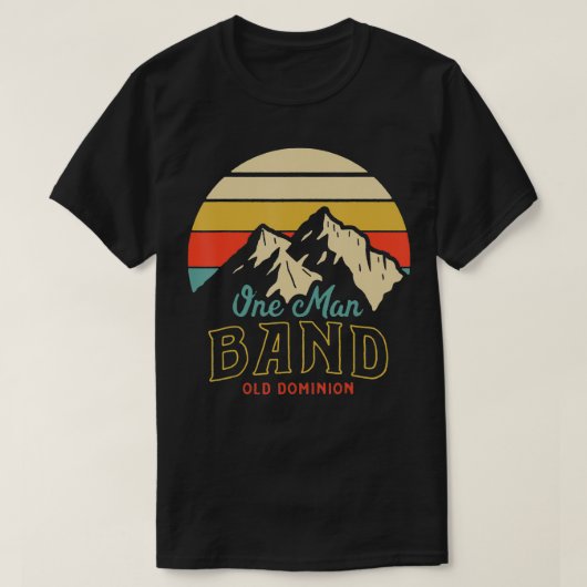 Old Dominion One Man Band Mountains T-shirt (Design voorkant)