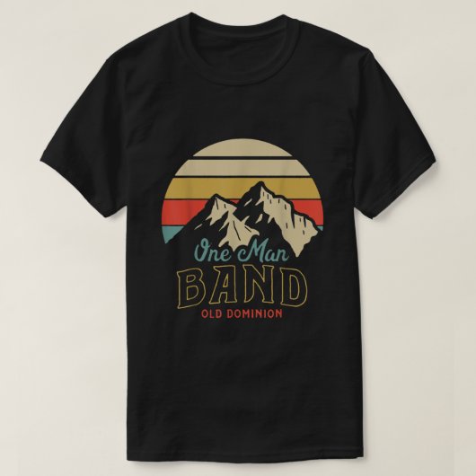 Old Dominion One Man Band Mountains T-shirt (Design voorkant)
