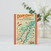 Old Door County Gevist Kaart (Staand voorkant)