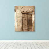 Old Door Wrapped Canvas Afdruk (Insitu (Houten vloer))
