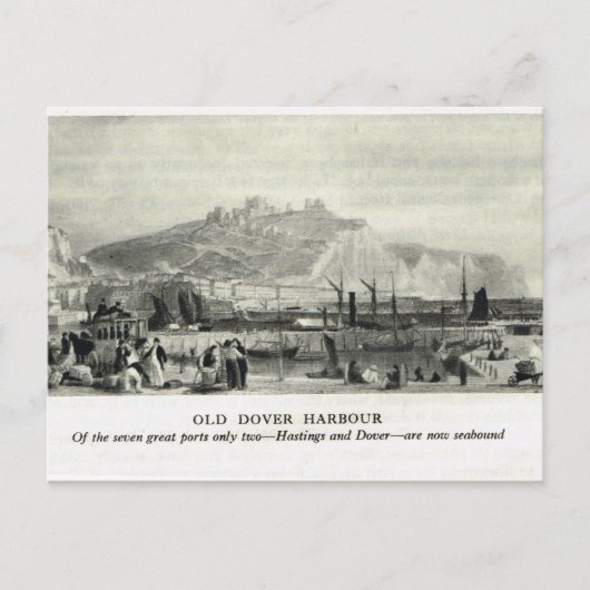 Old Dover-haven Briefkaart (Voorkant)