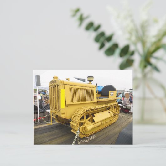 Old Dozer Briefkaart (Staand voorkant)