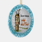 Old Duffer Golf Keramisch Ornament (Rechts)