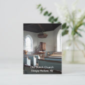 Old Dutch Church in Sleepy Hollow, New York Briefkaart (Staand voorkant)